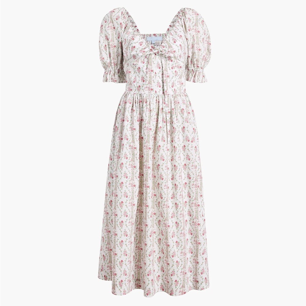 New w/ tags, never worn: Hill House The Ophelia Dress
Pink Vine Stripe
